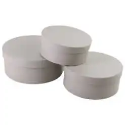 Set 3 cutii cadou rotunde 20x8 CM