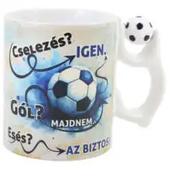 Cana ceramica "Cselezes? Gol!"
