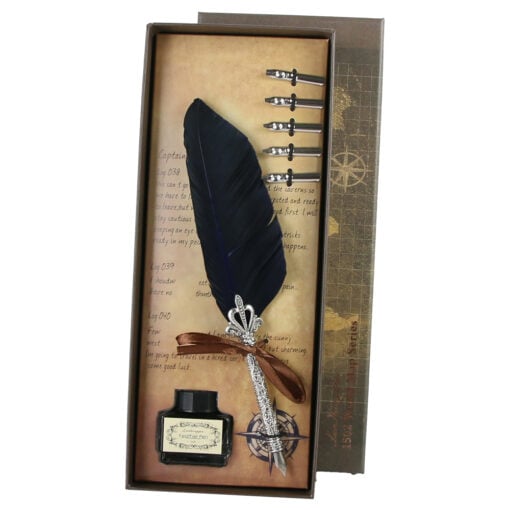 Set Pana de scris Vintage World - 7 piese