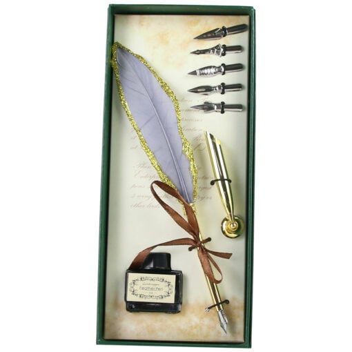 Set Pana de scris Vintage "Enjoy Your Life" - 8 piese