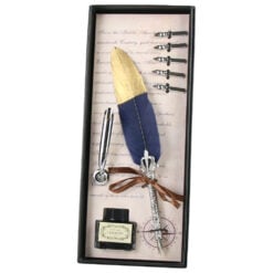 Set Pana de scris Vintage Gold - 8 piese