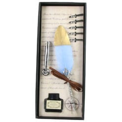 Set Pana de scris Vintage Gold - 8 piese