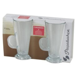 Set 2 cani din sticla 260 ml
