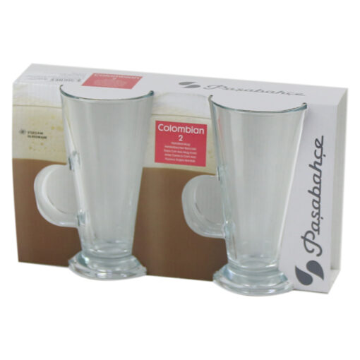 Set 2 cani din sticla 260 ml