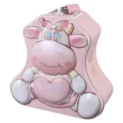 Pusculita metalica cu lacat si chei