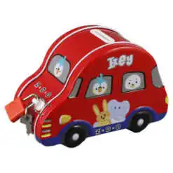 Pusculita metalica cu lacat si chei