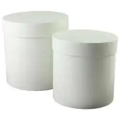 Set 2 cutii cadou rotunde 17x17.5 CM