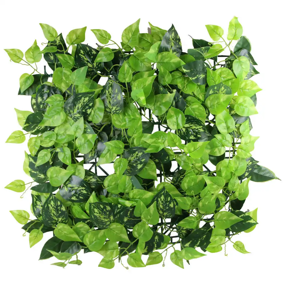 Panou verde din frunze artificiale 50x50 CM Panou verde din frunze artificiale 50x50 CM