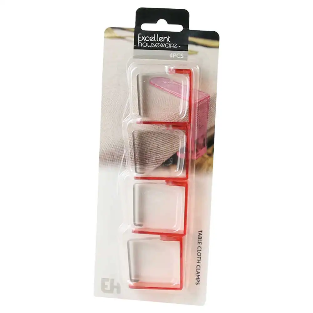 Set 4 clipsuri fata de masa din plastic Set 4 clipsuri fata de masa din plastic