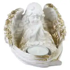 Figurina Ingeras cu suport lumanare