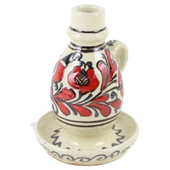 Sfesnic din ceramica de Corund cu motive traditionale