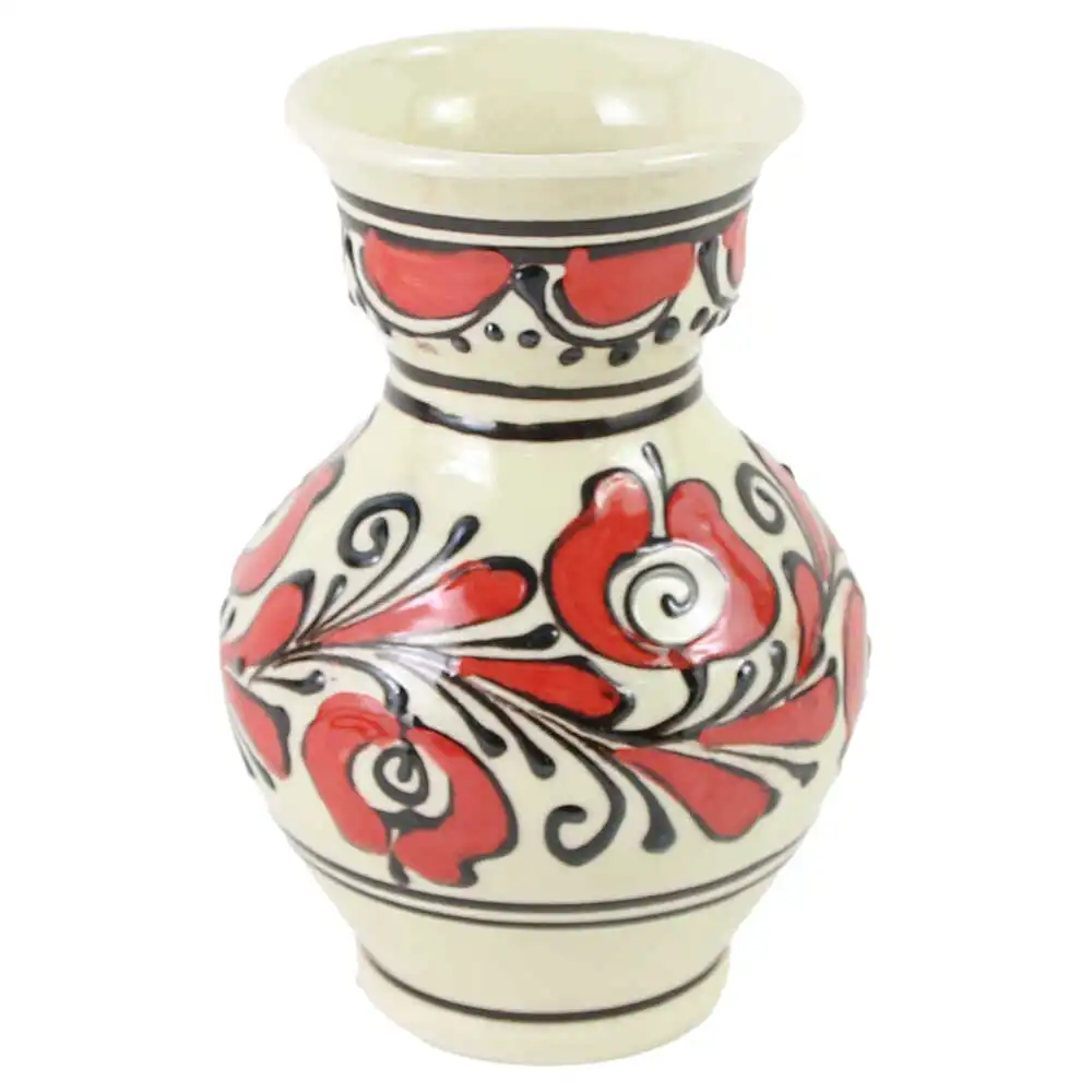 Vaza ceramica de Corund cu motive traditionale Vaza ceramica de Corund cu motive traditionale