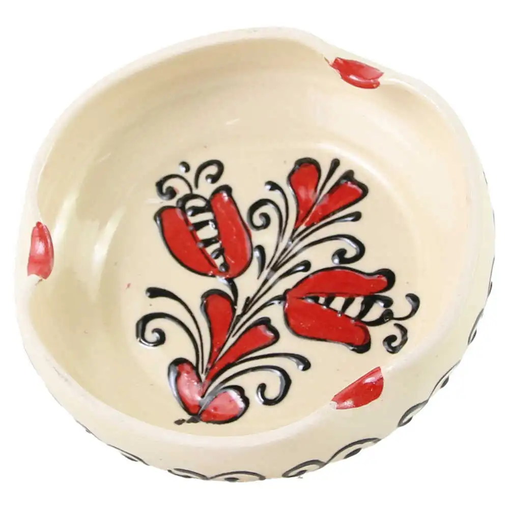 Scrumiera din ceramica de Corund cu motive traditionale Scrumiera din ceramica de Corund cu motive traditionale