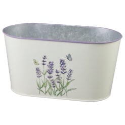 Ghiveci oval din metal 23x12 CM