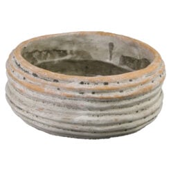 Ghiveci rotund din piatra 18x7 CM