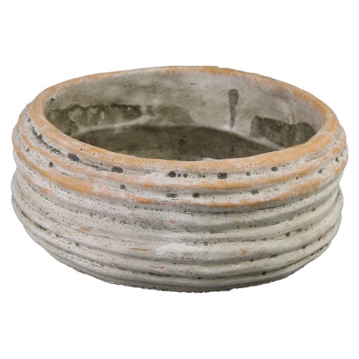 Ghiveci rotund din piatra 18x7 CM