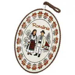 Suport oale decor din ceramica "Romania"