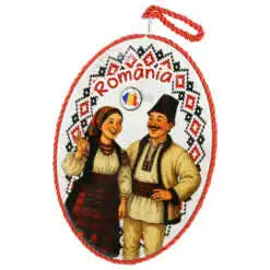 Suport oale decor din ceramica "Romania"
