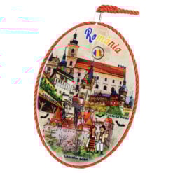 Suport oale decor din ceramica "Romania"