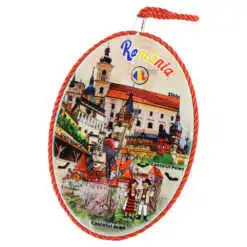 Suport oale decor din ceramica "Romania"