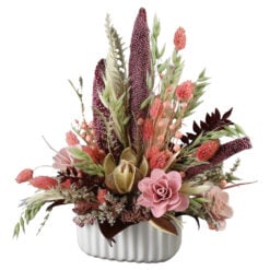 Aranjament floral cu plante uscate 28 CM