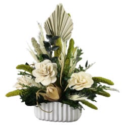 Aranjament floral cu plante uscate 28 CM