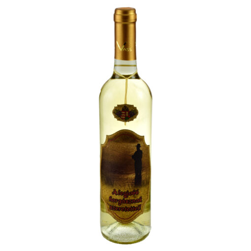 Vin alb 0.75l cu eticheta personalizata din pluta - Design "...horgasznak..."