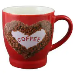 Cana ceramica Coffee inimioara 250 ml