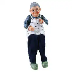 Figurina Batran din rasina cu picioare textil 17 CM