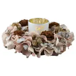 Aranjament floral pentru masa cu candela 30 CM