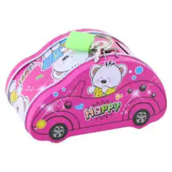 Pusculita metalica cu lacat si cheie