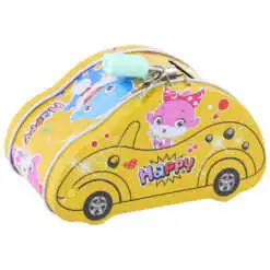 Pusculita metalica cu lacat si cheie