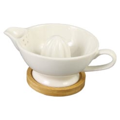 Storcator citrice din ceramica cu suport bambus