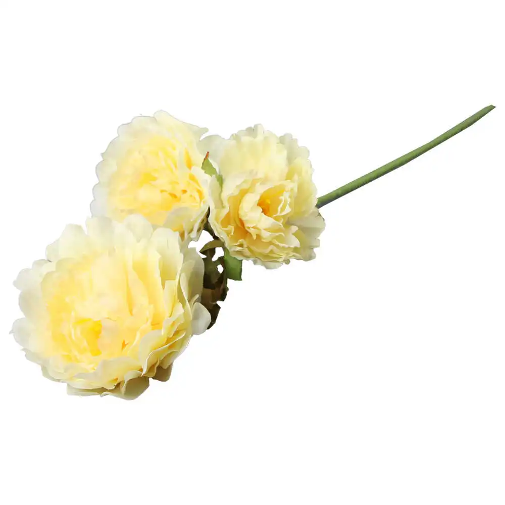 Trandafir artificial cu 3 capete 70 CM Trandafir artificial cu 3 capete 70 CM