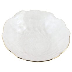 Bol de sticla cu margine aurie