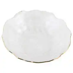 Bol de sticla cu margine aurie