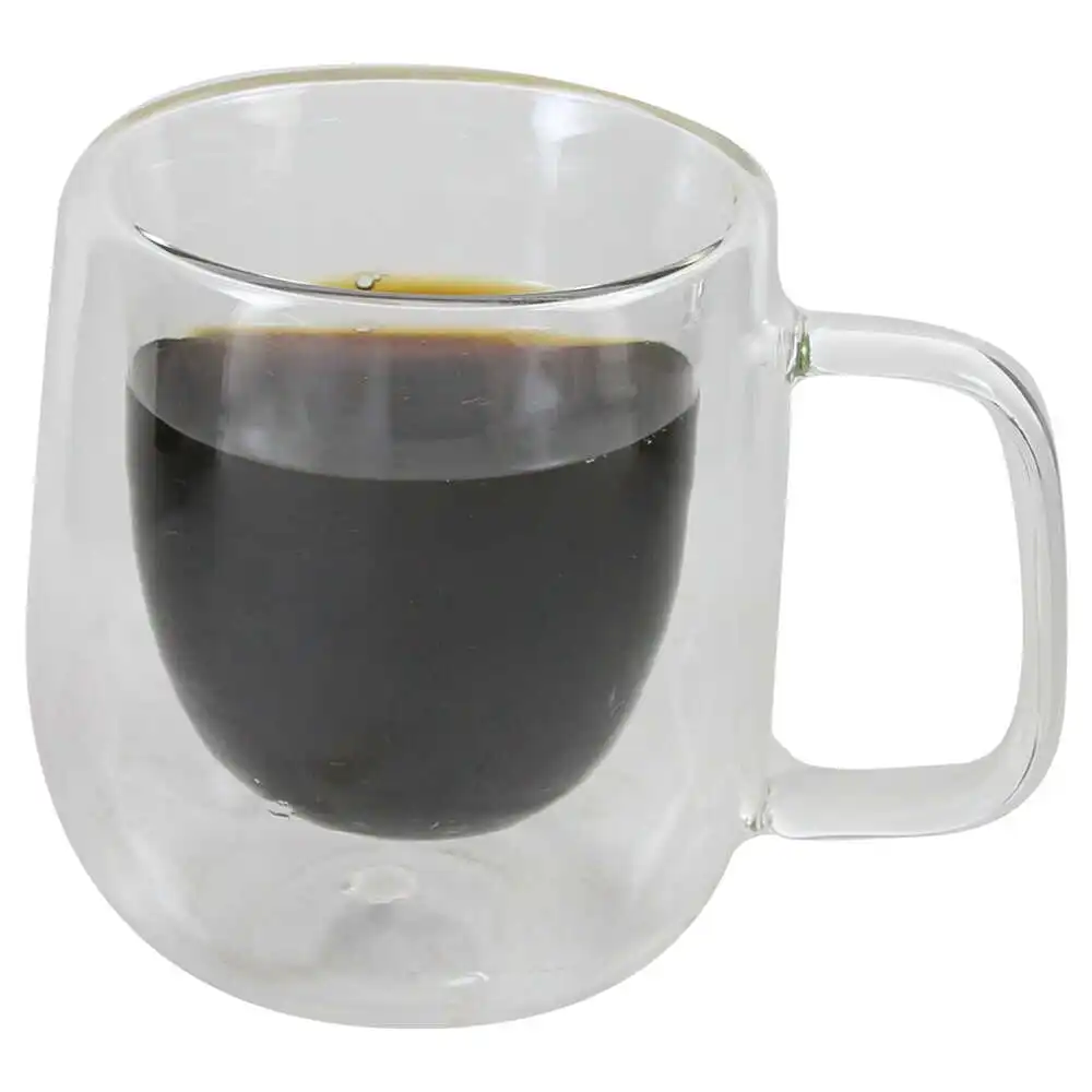 Cana de sticla cu pereti dubli 200 ml Cana de sticla cu pereti dubli 200 ml