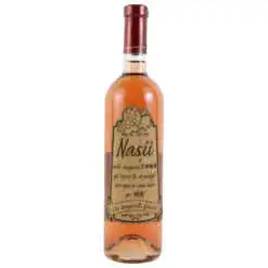 Vin rose 750 ml "Nasii sunt cadoul..." cu eticheta personalizata din pluta