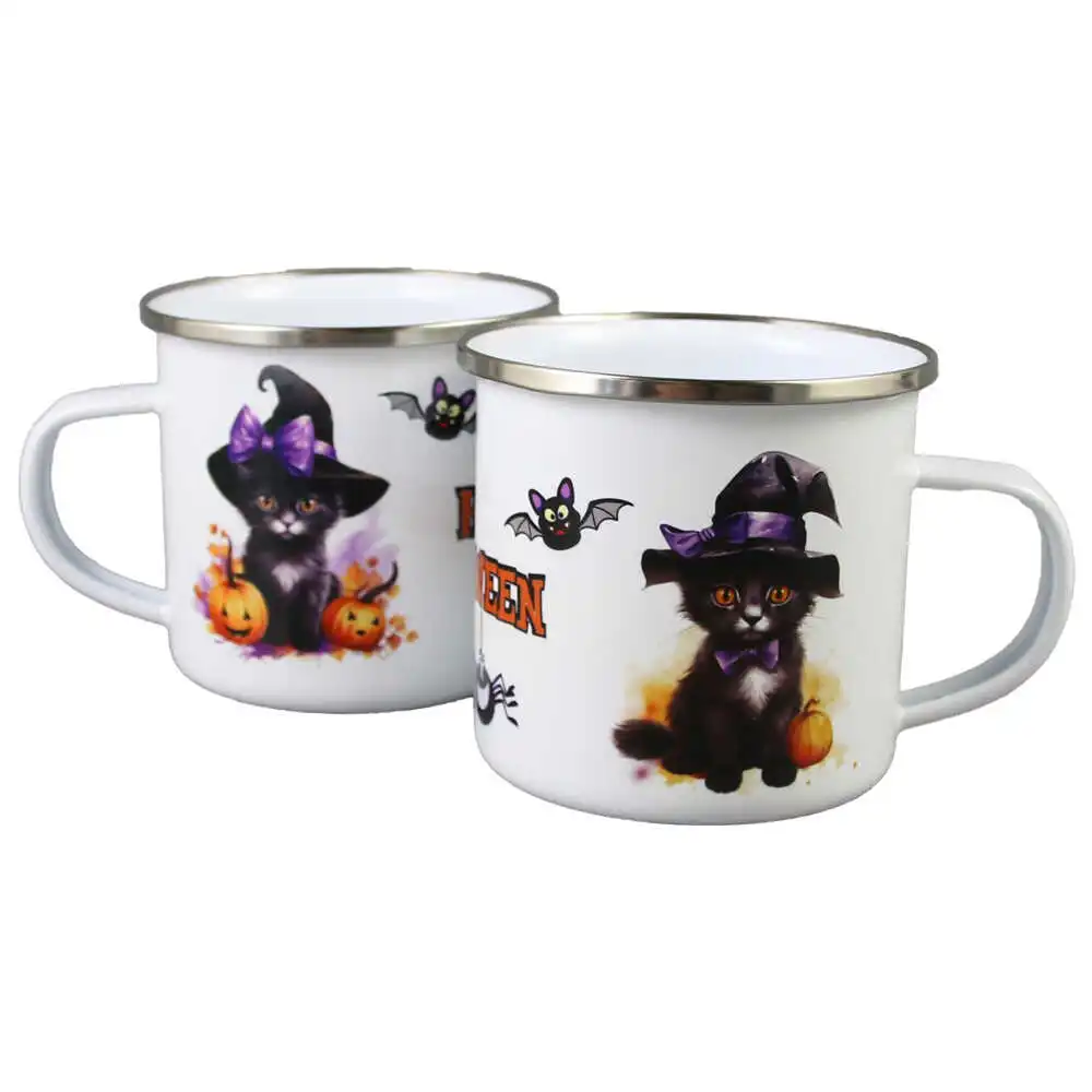 Cana metalica emailata "Halloween" 240 ml Cana metalica emailata "Halloween" 240 ml