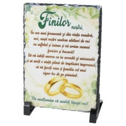 Placa ardezie "Finilor nostri