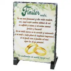 Placa ardezie "Finilor nostri