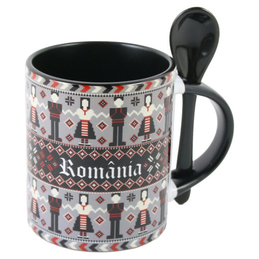Cana ceramica cu lingurita