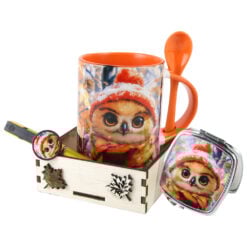 Set cadou cu cana + lingurita