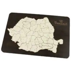 Puzzle din lemn Harta Romaniei 29.5x21 CM