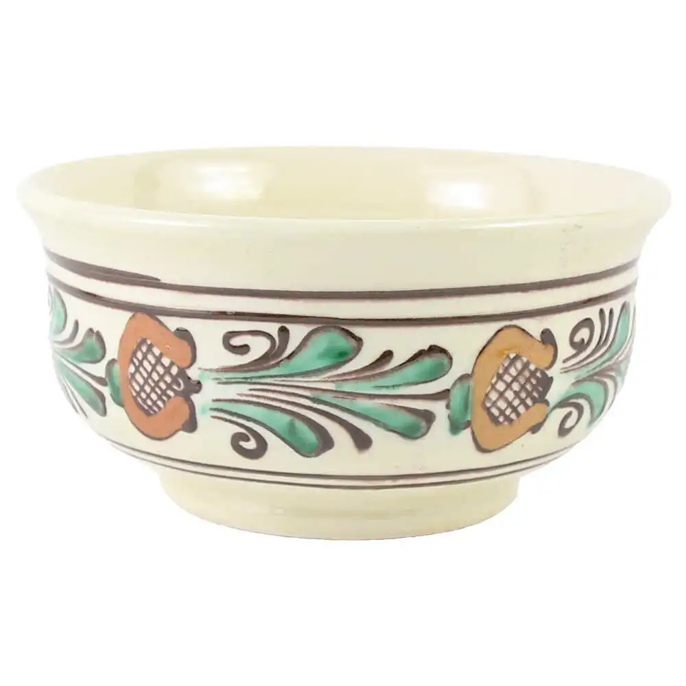 Tava ceramica de Corund pictat cu motive traditionale Tava ceramica de Corund pictat cu motive traditionale