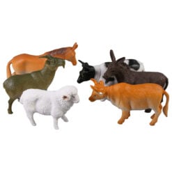 Set 6 animale domestice din cauciuc