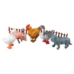 Set 5 animale domestice din cauciuc