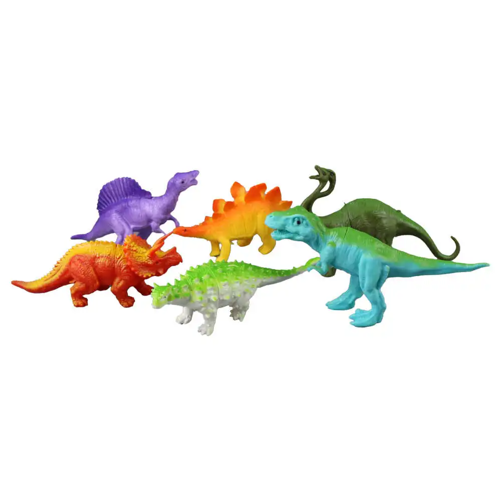 Set 6 dinozauri din cauciuc Set 6 dinozauri din cauciuc