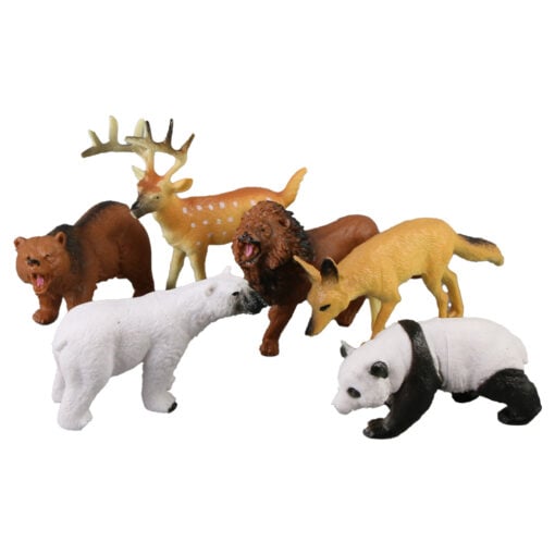 Set 6 animale salbatice din cauciuc