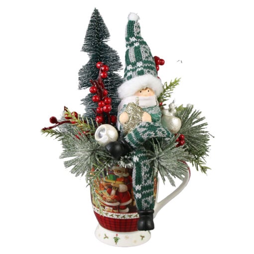 Aranjament Craciun cu figurina 25 CM